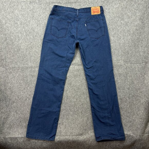 Levi's 514 Straight Fit Jeans Men's Size 36 X 34 Mid Rise Indigo Denim - Picture 3 of 12